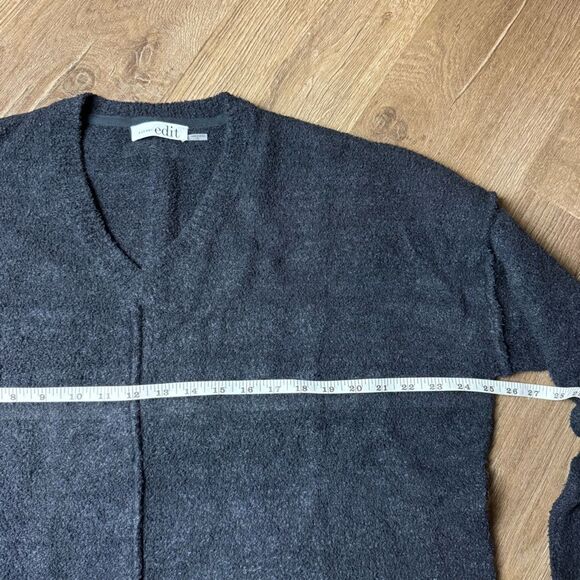 Natori |‎ Luna Knit V-Neck Oversized Sweater - Picture 7 of 9